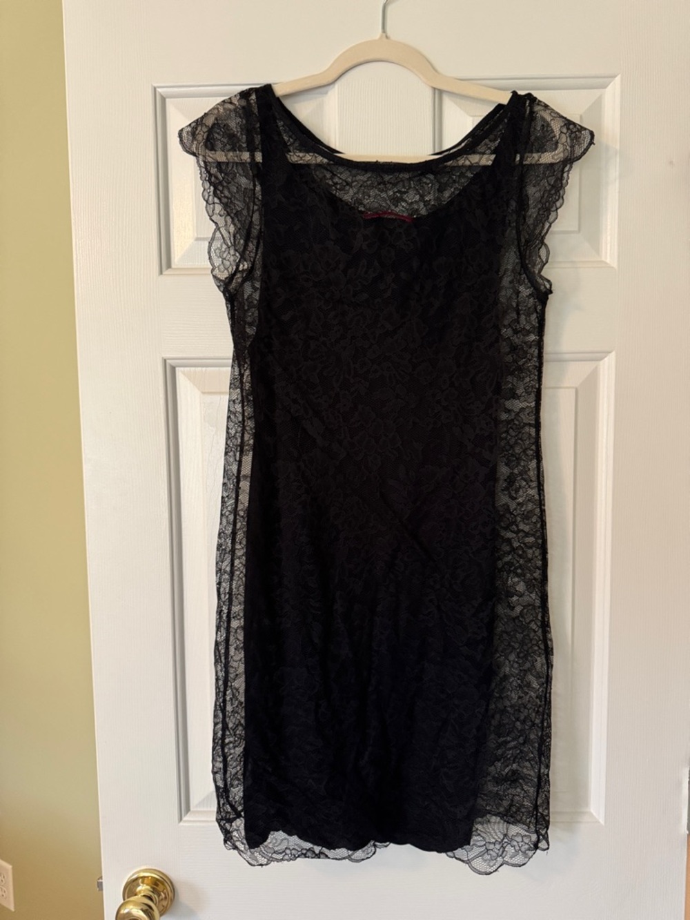 CHANEL Black Lace Chemise Slip